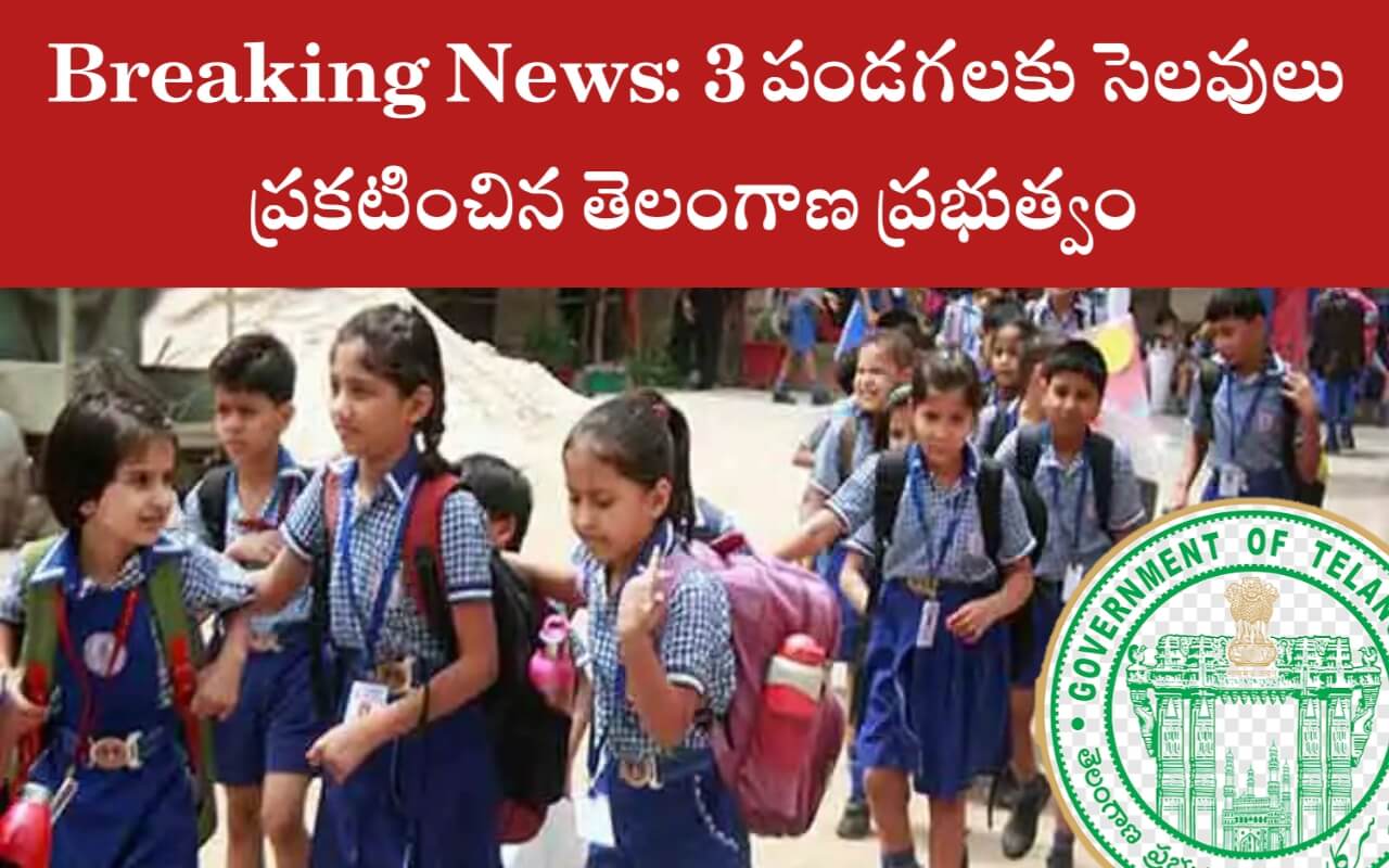 School Holidays Telangana Government Announced Holidays For 3 Festivals